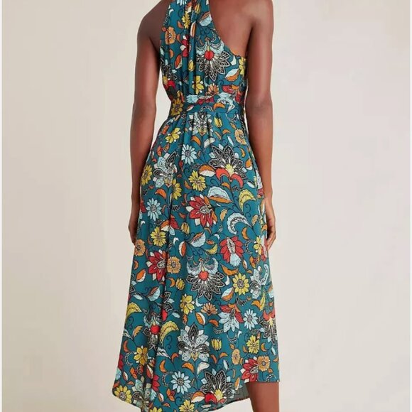 ANTHROPOLOGIE Geneva Halter Wide-Leg Jumpsuit, MEDIUM - Picture 3 of 10